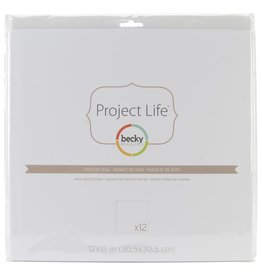 AMERICAN CRAFTS AMERICAN CRAFTS PROJECT LIFE 12x12 PAGE PROTECTORS 12/PK