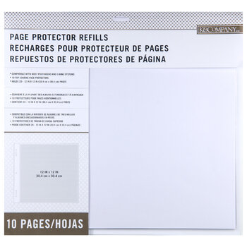 K & COMPANY 12X12 PAGE REFILLS 10PK