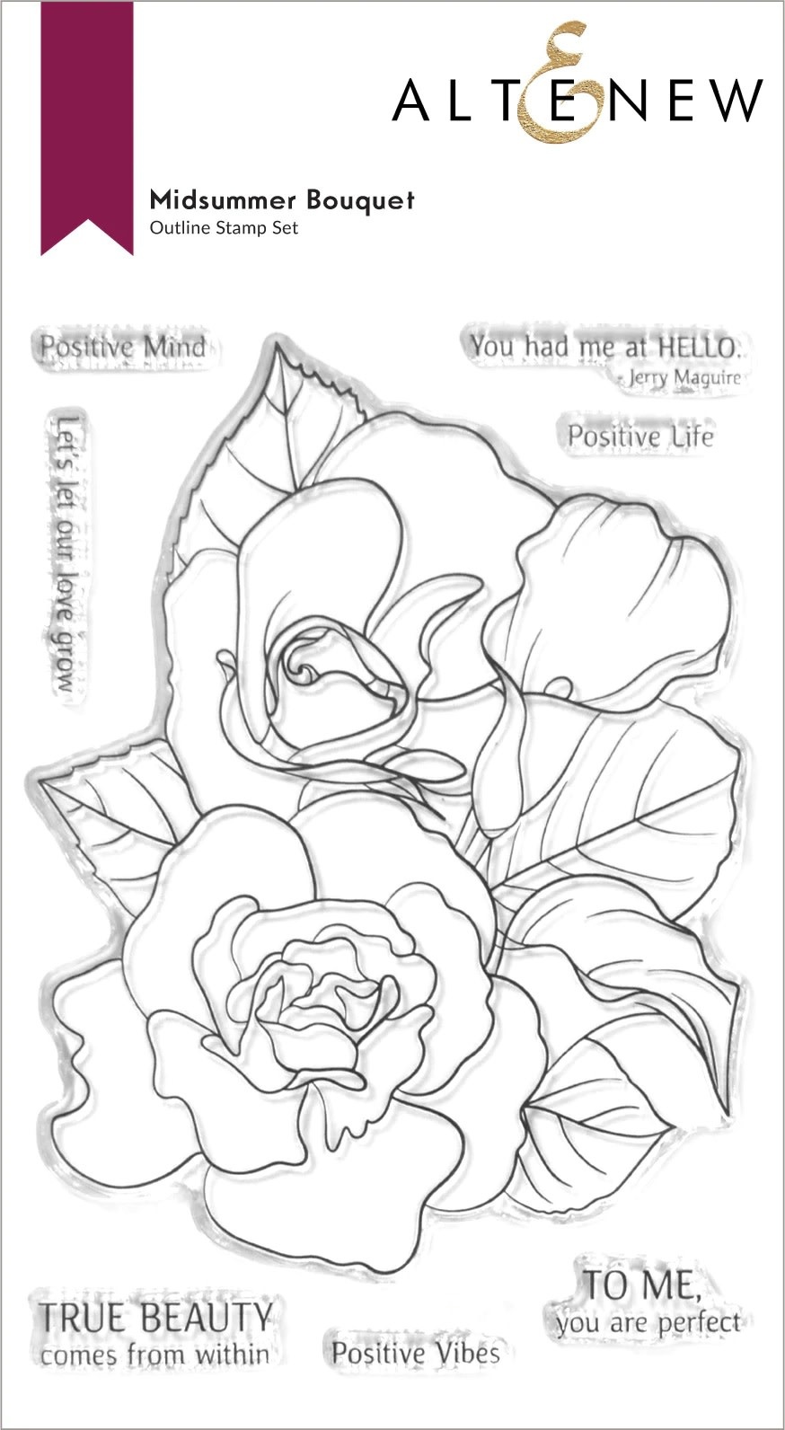 ALTENEW ALTENEW MIDSUMMER BOUQUET CLEAR STAMP SET