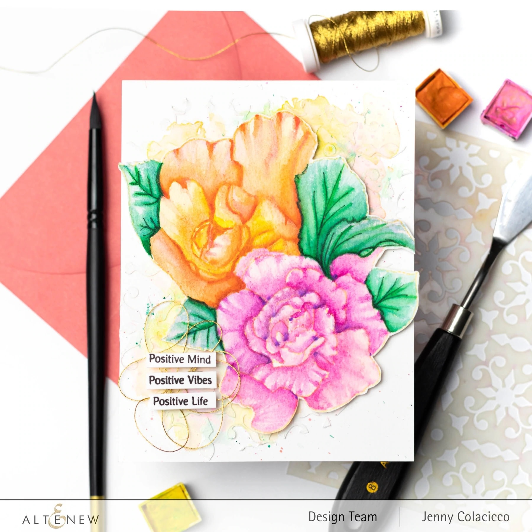 ALTENEW ALTENEW MIDSUMMER BOUQUET CLEAR STAMP SET
