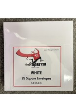 PAPER CUT THE PAPER CUT 25 WHITE SQUARE ENVELOPES 5.5x5.5