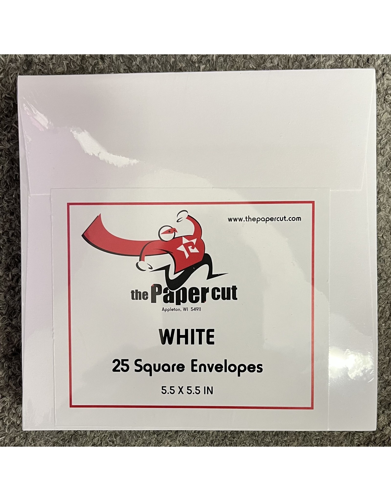 PAPER CUT THE PAPER CUT 25 WHITE SQUARE ENVELOPES 5.5x5.5
