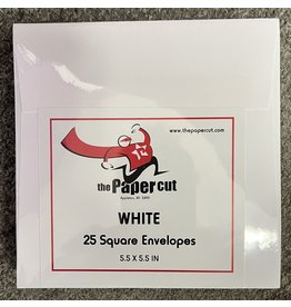 PAPER CUT THE PAPER CUT 25 WHITE SQUARE ENVELOPES 5.5x5.5