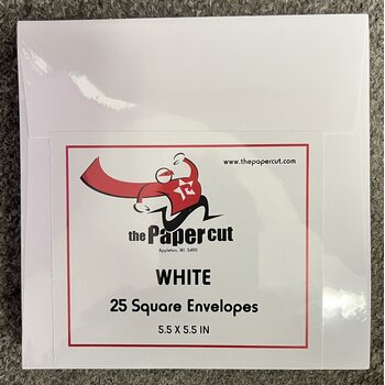 PAPER CUT THE PAPER CUT 25 WHITE SQUARE ENVELOPES 5.5x5.5