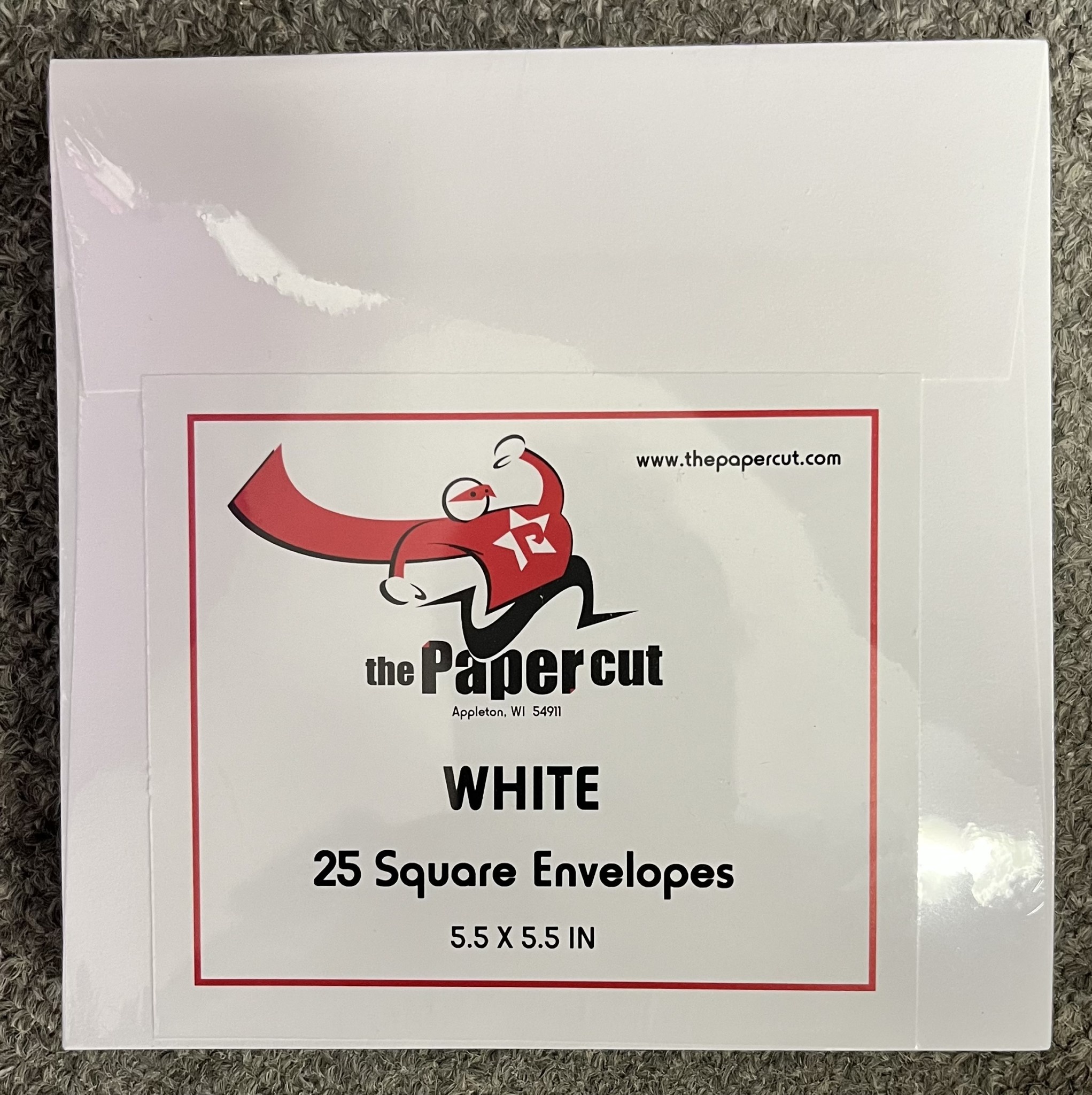 PAPER CUT THE PAPER CUT 25 WHITE SQUARE ENVELOPES 5.5x5.5