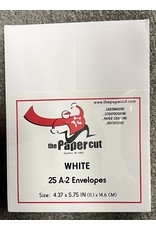 PAPER CUT THE PAPER CUT 25 A-2 WHITE COUGAR OPAQUE 70lb ENVELOPES