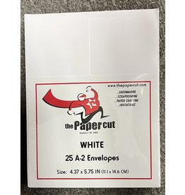 PAPER CUT THE PAPER CUT 25 A-2 WHITE COUGAR OPAQUE 70lb ENVELOPES