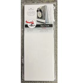 PAPER CUT THE PAPER CUT WHITE A2 PRE-SCORED STENO CARDS 4.25x5.5 FOLDED WITH A-2 ENVELOPES 10/PK