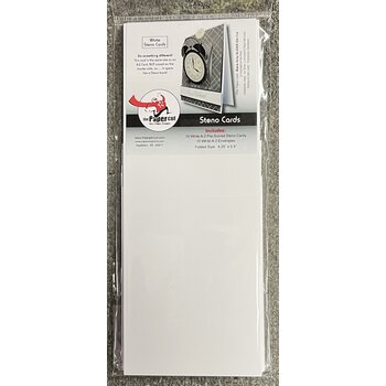 PAPER CUT THE PAPER CUT WHITE A2 PRE-SCORED STENO CARDS 4.25x5.5 FOLDED WITH A-2 ENVELOPES 10/PK