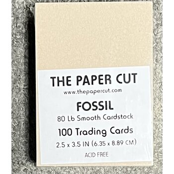 PAPER CUT PAPER CUT FOSSIL TRADING CARDS 2.5x3.5 100/PK