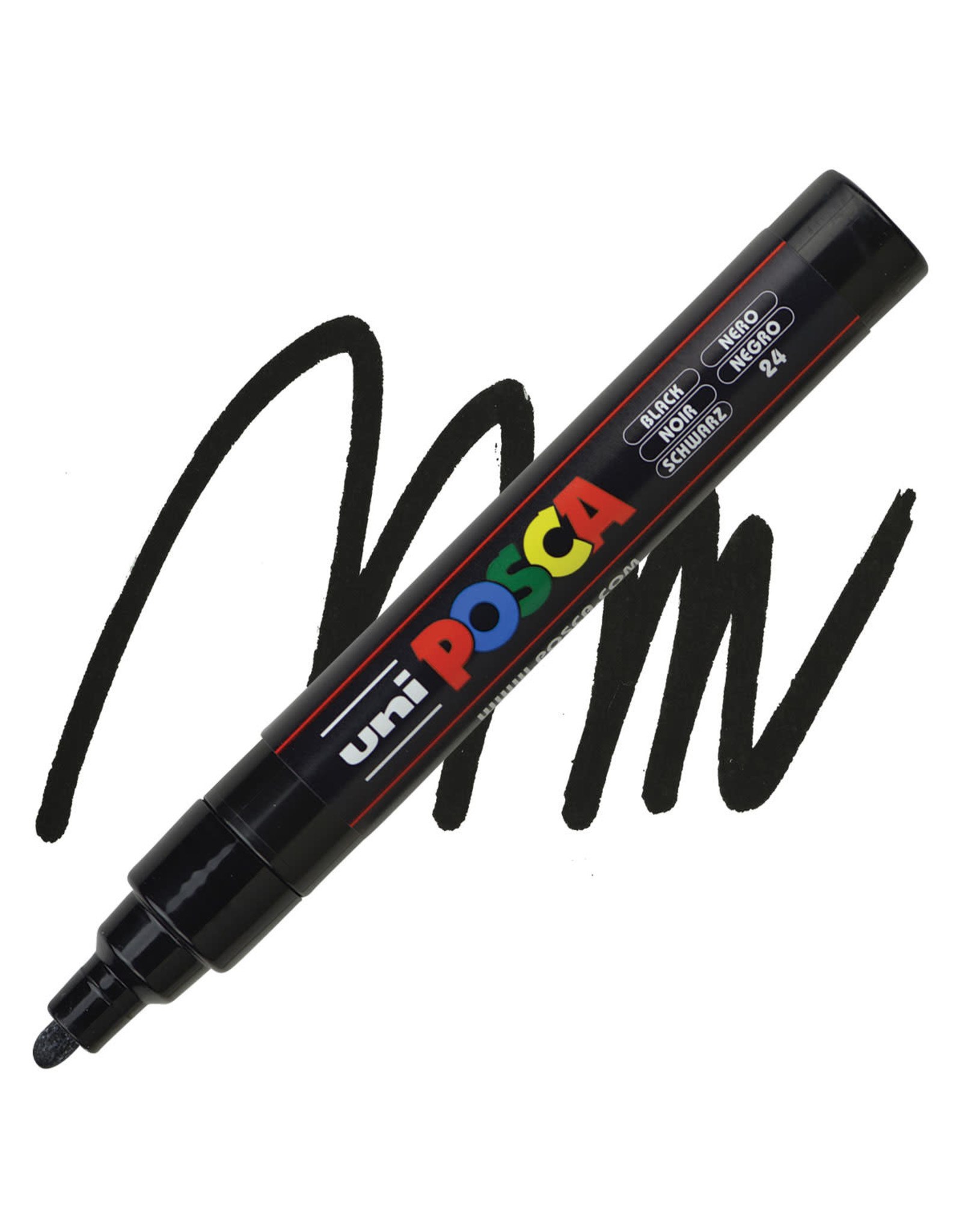 POSCA UNI POSCA BLACK OPAQUE WATER-BASED MEDIUM PAINT MARKER