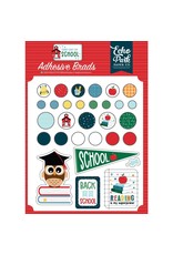 ECHO PARK PAPER ECHO PARK FIRST DAY OF SCHOOL ADHESIVE DECORATIVE BRADS + CHIPBOARD