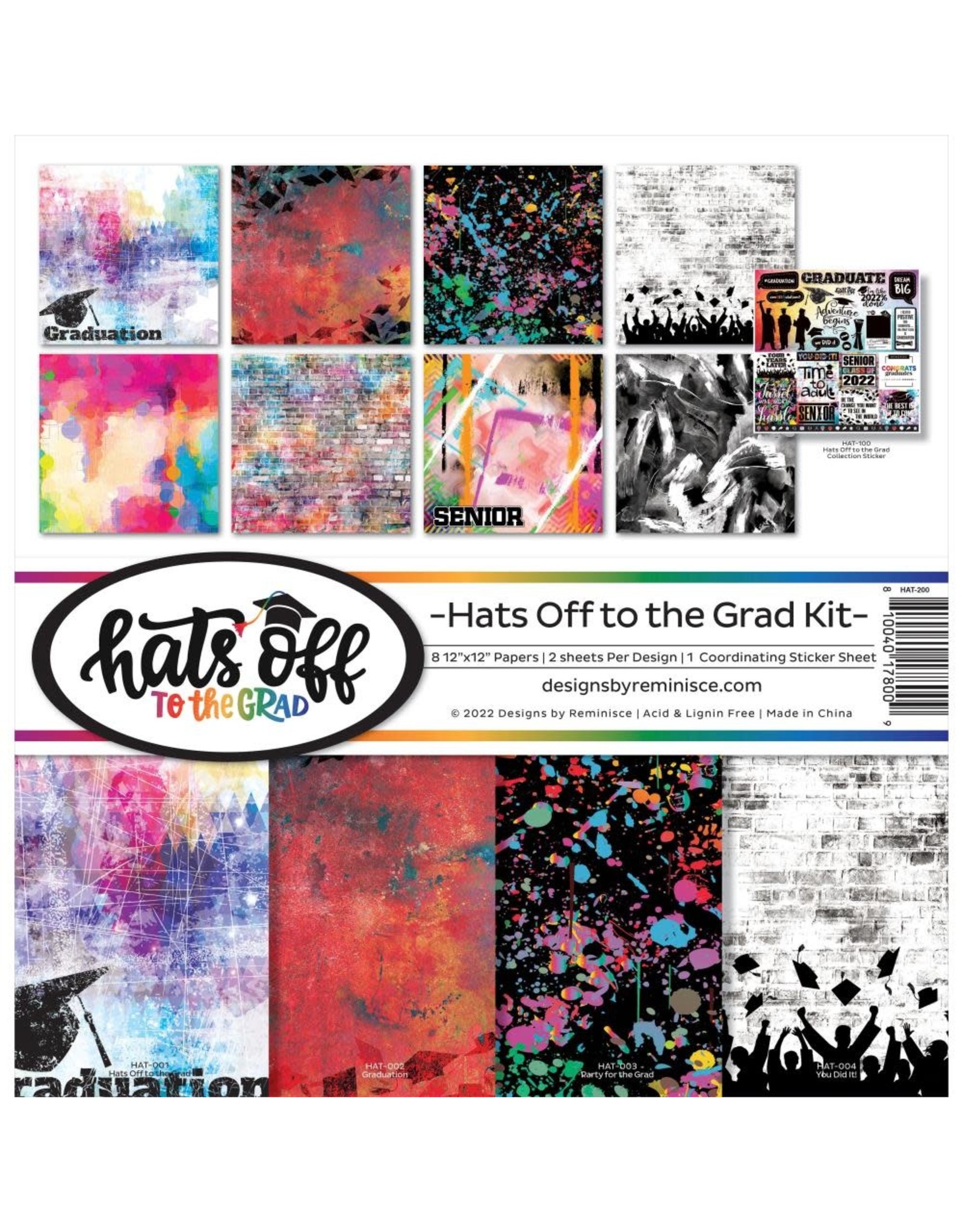 REMINISCE REMINISCE HATS OFF TO THE GRAD 12x12 COLLECTION KIT