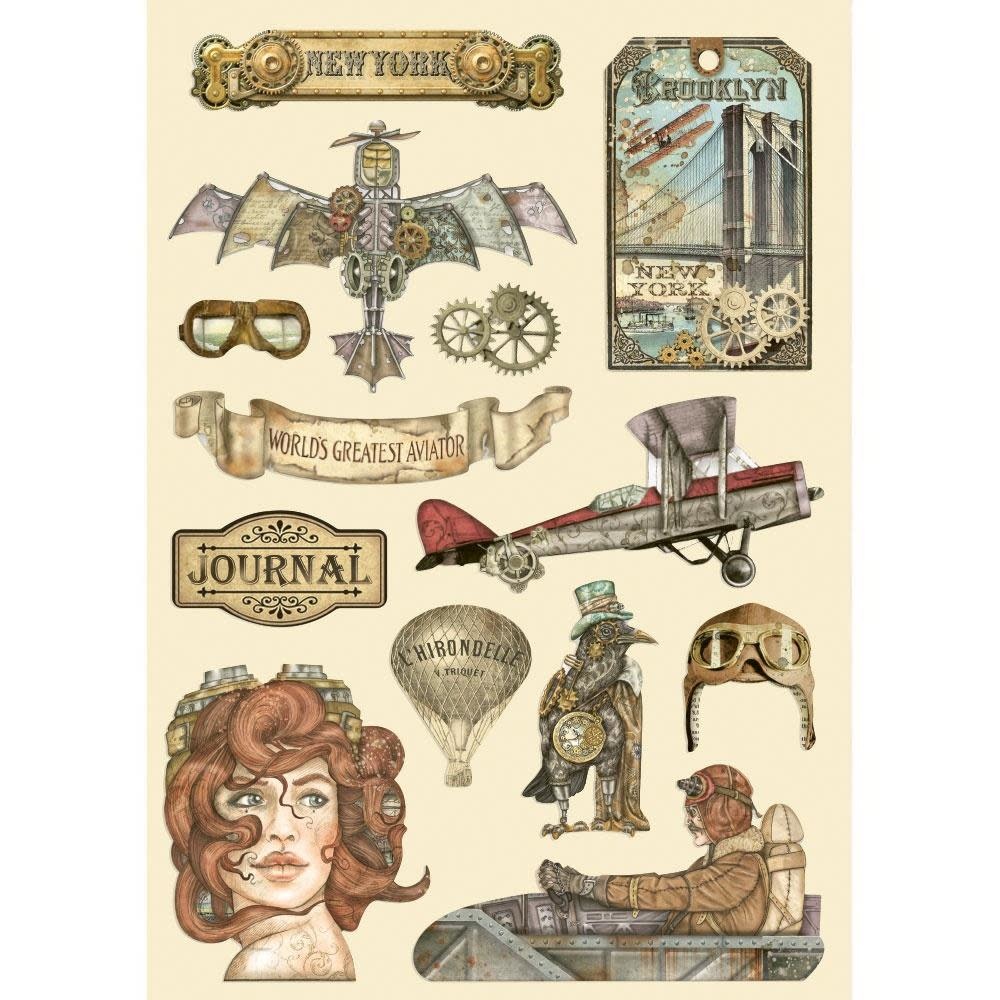 STAMPERIA STAMPERIA SIR VAGABOND AVIATOR A5 WOODEN SHAPES