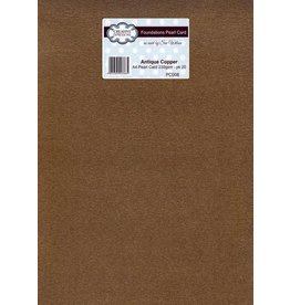 CREATIVE EXPRESSIONS CREATIVE EXPRESSIONS FOUNDATIONS ANTIQUE COPPER PEARL CARD 230gsm 20/PK