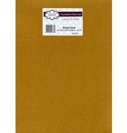 CREATIVE EXPRESSIONS CREATIVE EXPRESSIONS FOUNDATIONS BRIGHT GOLD PEARL CARD 230gsm 20/PK