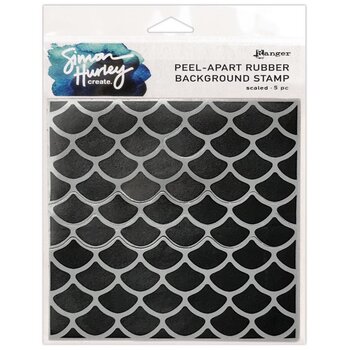 RANGER RANGER SIMON HURLEY CREATE SCALED PEEL-APART RUBBER BACKGROUND STAMP