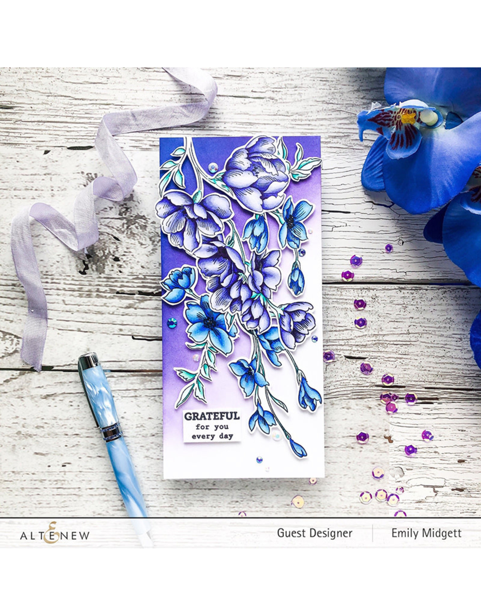 ALTENEW ALTENEW PEN SKETCHED FLOWERS DIE SET