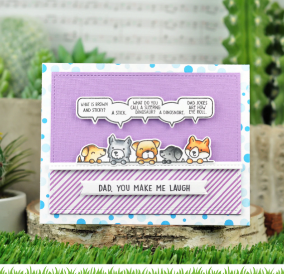 LAWN FAWN LAWN FAWN DAD JOKES CLEAR STAMP SET
