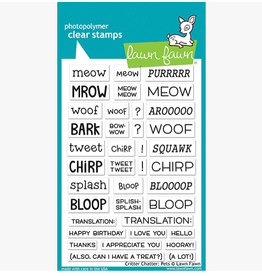 LAWN FAWN LAWN FAWN CRITTER CHATTER PETS CLEAR STAMP SET
