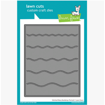 LAWN FAWN LAWN FAWN STITCHED WAVY BACKDROP: PORTRAIT DIE