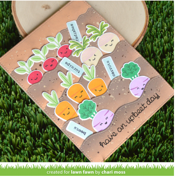 LAWN FAWN LAWN FAWN STITCHED WAVY BACKDROP: PORTRAIT DIE