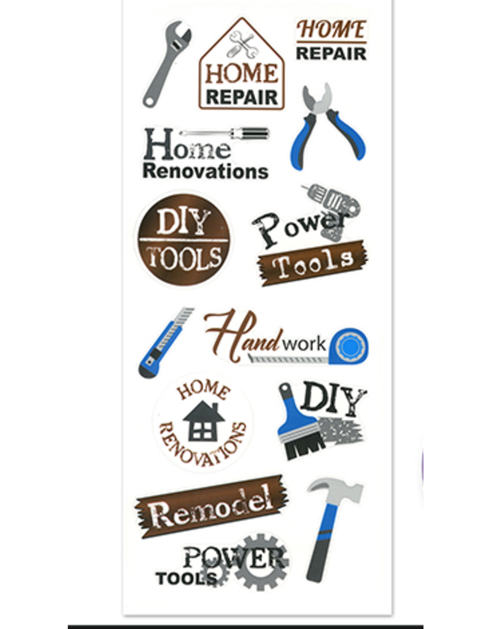 MULTICRAFT IMPORTS FOREVER IN TIME HOME REPAIRS CLEAR STICKERS