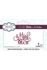 CREATIVE EXPRESSIONS CREATIVE EXPRESSIONS SUE WILSON MINI EXPRESSIONS - I MISS YOU SO MUCH DIE
