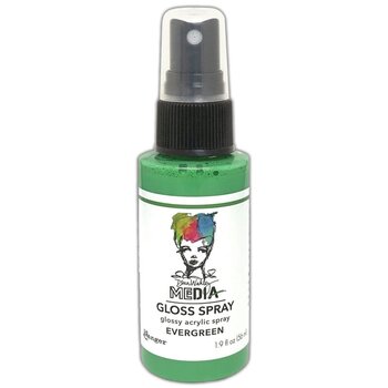 RANGER RANGER DINA WAKLEY MEDIA GLOSS SPRAY EVERGREEN 2OZ