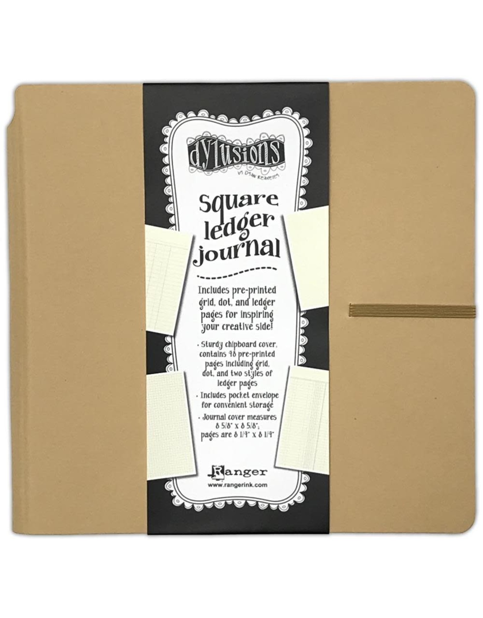 RANGER DYLUSIONS KRAFT SQUARE LEDGER JOURNAL