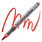 KARIN KARIN FIRE RED BRUSHMARKER PRO MARKER