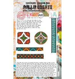 AALL & CREATE AALL & CREATE JANET KLEIN #692 AFRICAN VOICES A6 ACRYLIC STAMP SET