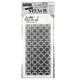 STAMPERS ANONYMOUS STAMPERS ANONYMOUS TIM HOLTZ LINKED SQUARES LAYERING STENCIL