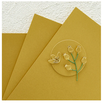 SPELLBINDERS SPELLBINDERS BRUSHED GOLD CARD SHOPPE ESSENTIALS CARDSTOCK 8.5x11 10/PK