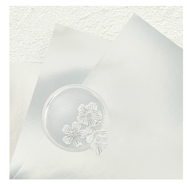 SPELLBINDERS SPELLBINDERS MIRROR SILVER CARDSTOCK 8.5x11 10/PK