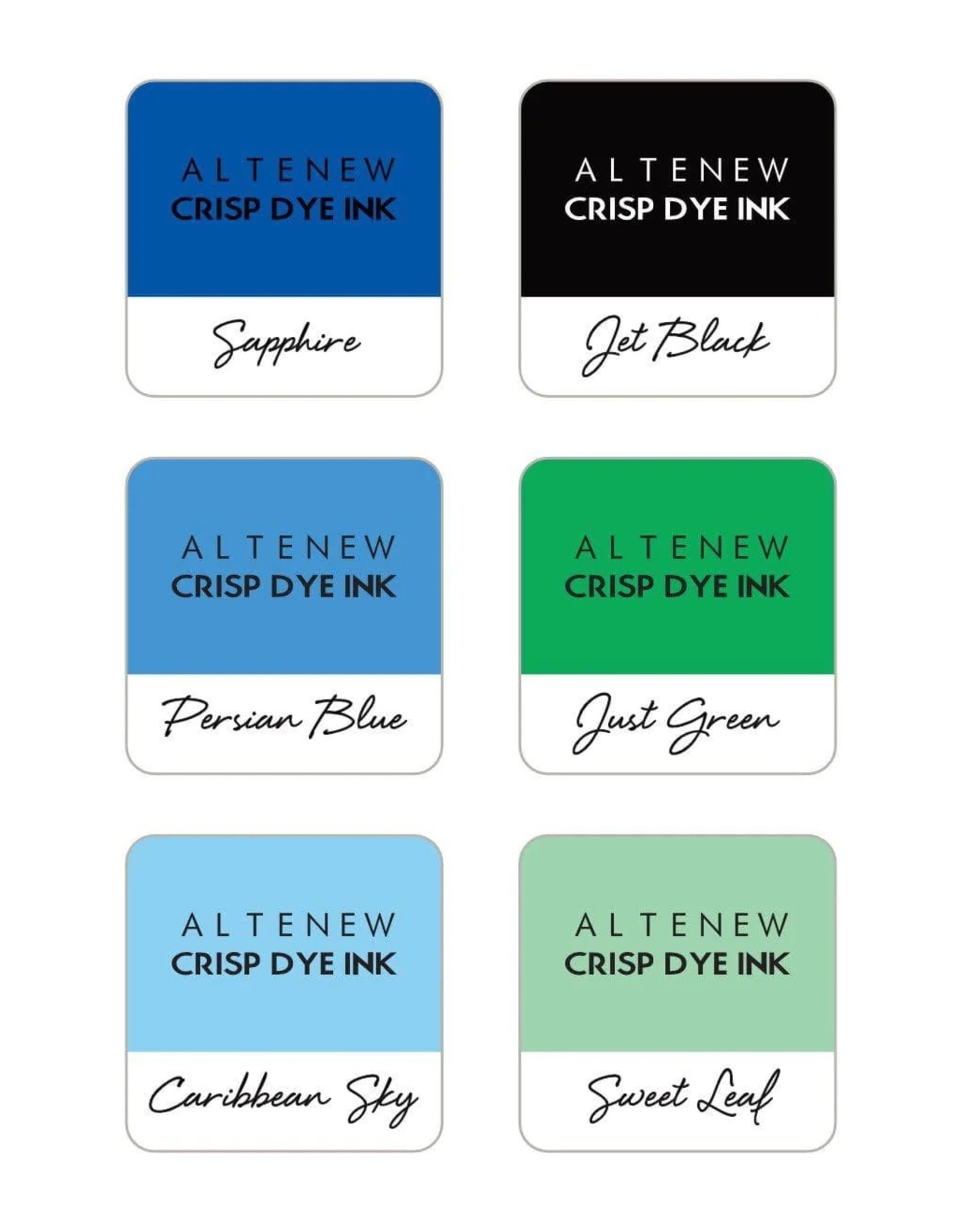 ALTENEW ALTENEW SECRET GARDEN CRISP DYE MINI INK SET 6/PK