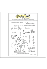 HONEY BEE HONEY BEE QUEEN BEE CLEAR STAMP SET