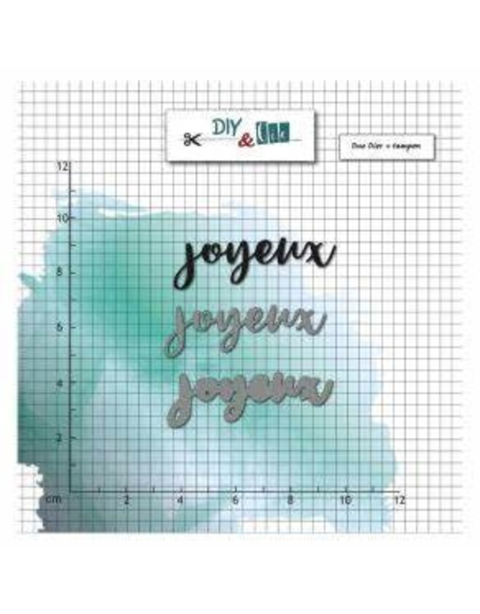 DIY & CIE DIY & CIE JOYEUX DIE AND STAMP SET