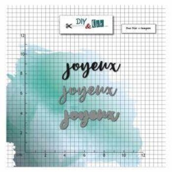 DIY & CIE DIY & CIE JOYEUX DIE AND STAMP SET