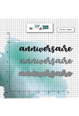 DIY & CIE DIY & CIE DIES ET TAMPON CLAIR ANNIVERSAIRE