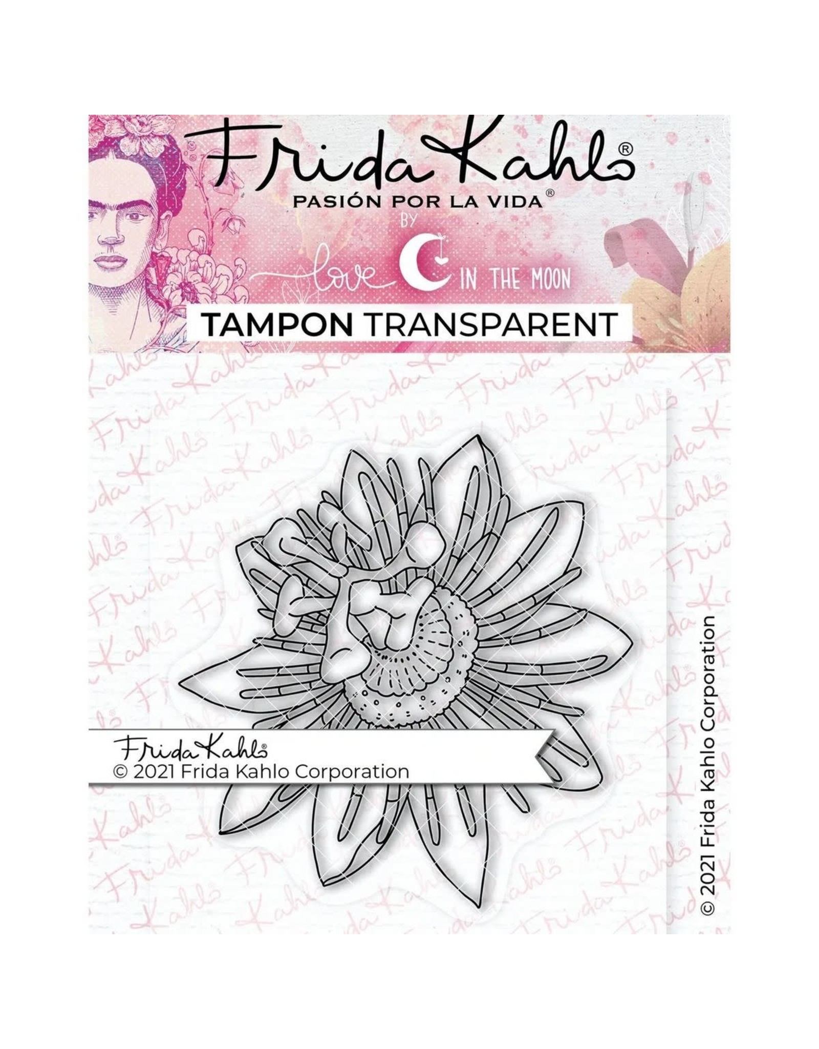 FRIDA KAHLO FRIDA KAHLO LOVE IN THE MOON FLEUR PASSIFLORE 1 CLEAR STAMP