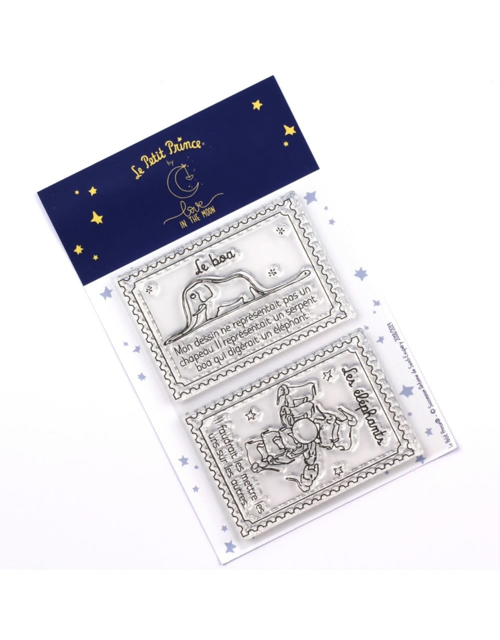 LOVE IN THE MOON LE PETIT PRINCE LOVE IN THE MOON LES ANIMAUX CLEAR STAMP SET