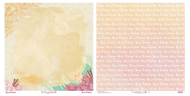 FRIDA KAHLO LOVE IN THE MOON VIVA LA VIDA #3 12X12 CARDSTOCK