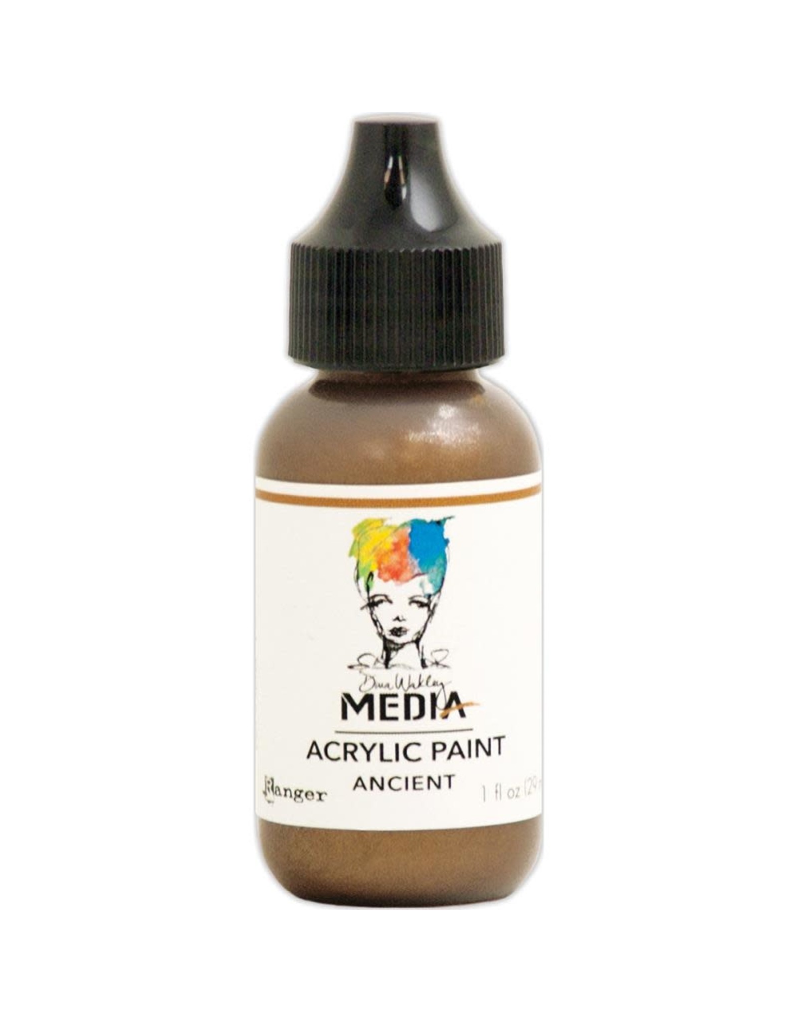 RANGER RANGER DINA WAKLEY MEDIA ACRYLIC PAINT ANCIENT 1OZ