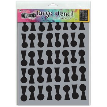 RANGER DYLUSIONS LOCK 'N' ROLL LARGE 9X12 STENCIL