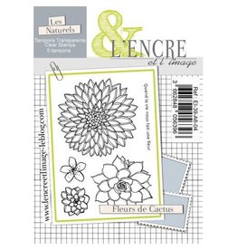 L'ENCRE ET L'IMAGE L'ENCRE ET L'IMAGE FLEURS DE CACTUS CLEAR STAMP SET