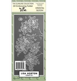 LISA HORTON CRAFTS LISA HORTON CRAFTS ORIENTAL BLOOM SLIMLINE 3D EMBOSSING FOLDER