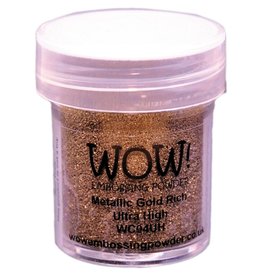 WOW! WOW METALLIC GOLD RICH ULTRA HIGH EMBOSSING POWDER 0.5OZ