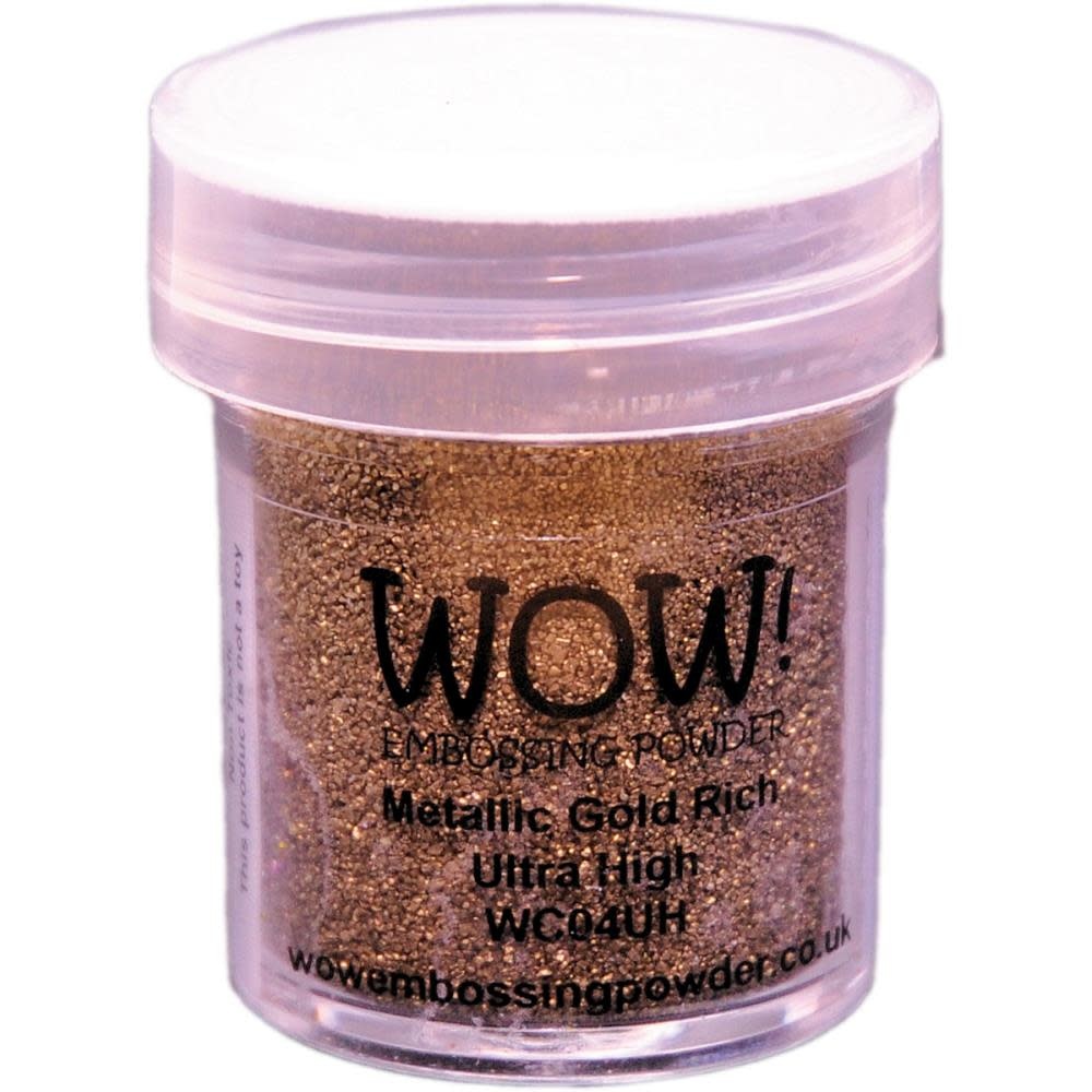 WOW! WOW METALLIC GOLD RICH ULTRA HIGH EMBOSSING POWDER 0.5OZ