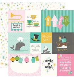 SIMPLE STORIES SIMPLE STORIES SAY CHEESE FANTASY AT THE PARK ELEMENTS 2 12x12 CARDSTOCK